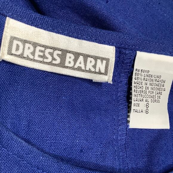 Dress Barn 2-Piece Linen Blend Dress with Jacket 6 Classic Elegant Versatile - Picture 4 of 8